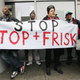 Opponents of the New York Police Department’s controversial ‘stop-and-frisk’ policy rally on January 27, 2012 in the Bronx borough of New York City.